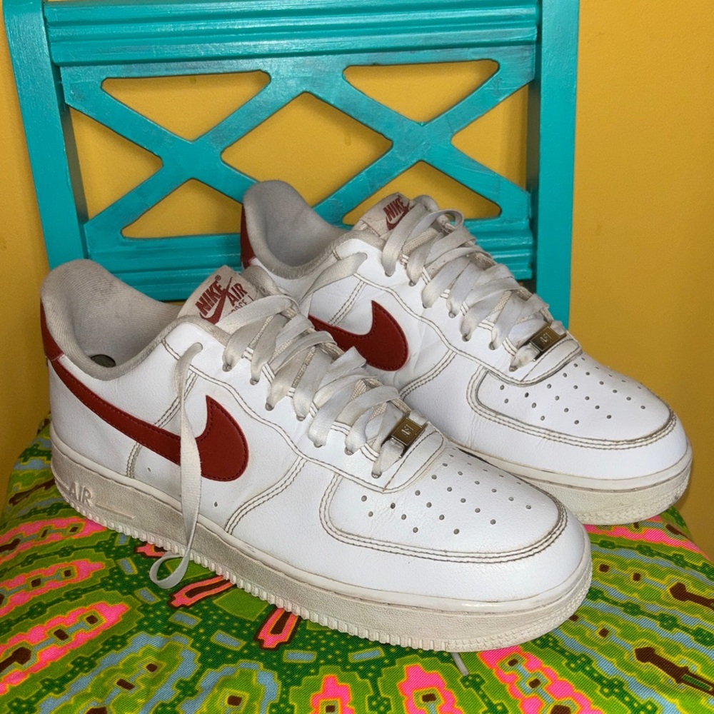 Nike Air force ones burnt orange